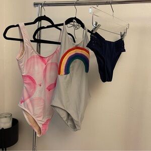 XSMALL Robin Piccone, Lolli Swim, Unique Vintage, Mix Lot of 3 Swimwear Swimsuit
